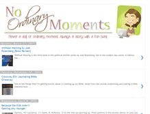 Tablet Screenshot of noordinarymomentsblog.com